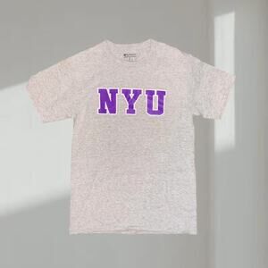 NYU Champion T-Shirt – Classic Collegiate Tee (Size L)